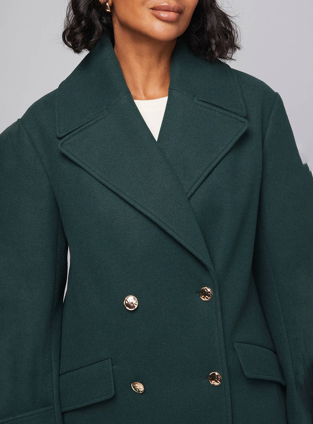 WALLIS Mid Length Double Breasted Coat 8 - Image 5